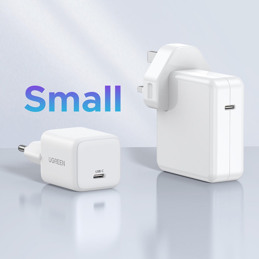 Ugreen - Wall Charger X512 (55554) - USB-C, GaN, Fast Charging, 20W, PD3.0, QC4, 3A - White