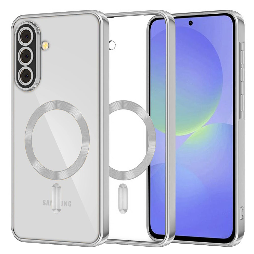TechSuit Husa de protectie Techsuit Luxury Crystal MagSafe compatibil cu Samsung Galaxy A36 5G / A56 5G, Argintiu