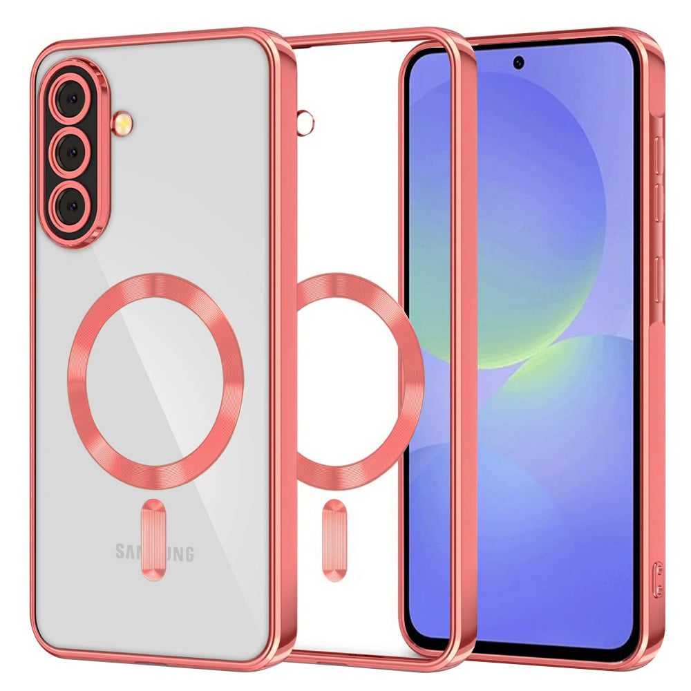 TechSuit Husa de protectie Techsuit Luxury Crystal MagSafe compatibil cu Samsung Galaxy A36 5G / A56 5G, Rosu