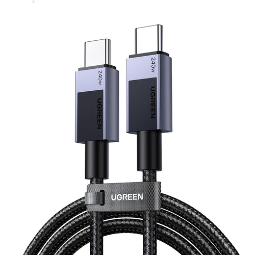 Ugreen - Data Cable L513 (45068) - USB-C to Type-C, Fast Charging, PD240W, 5A, 480Mbps, 2m - Space Gray
