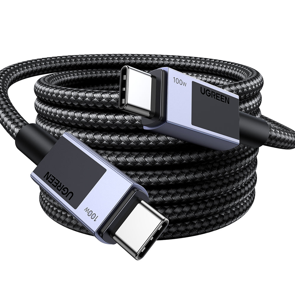 Ugreen - Data Cable L512 (45065) - USB-C to Type-C, Fast Charging, PD100W, 5A, 480Mbps, 3m - Space Gray