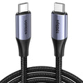 Ugreen - Data Cable US355 (80150) - Type-C, Fast Charging, 100W, 5A, 4K, 10Gbps, Smart Chip, Audio-Video, Nylon, 1m - Bl