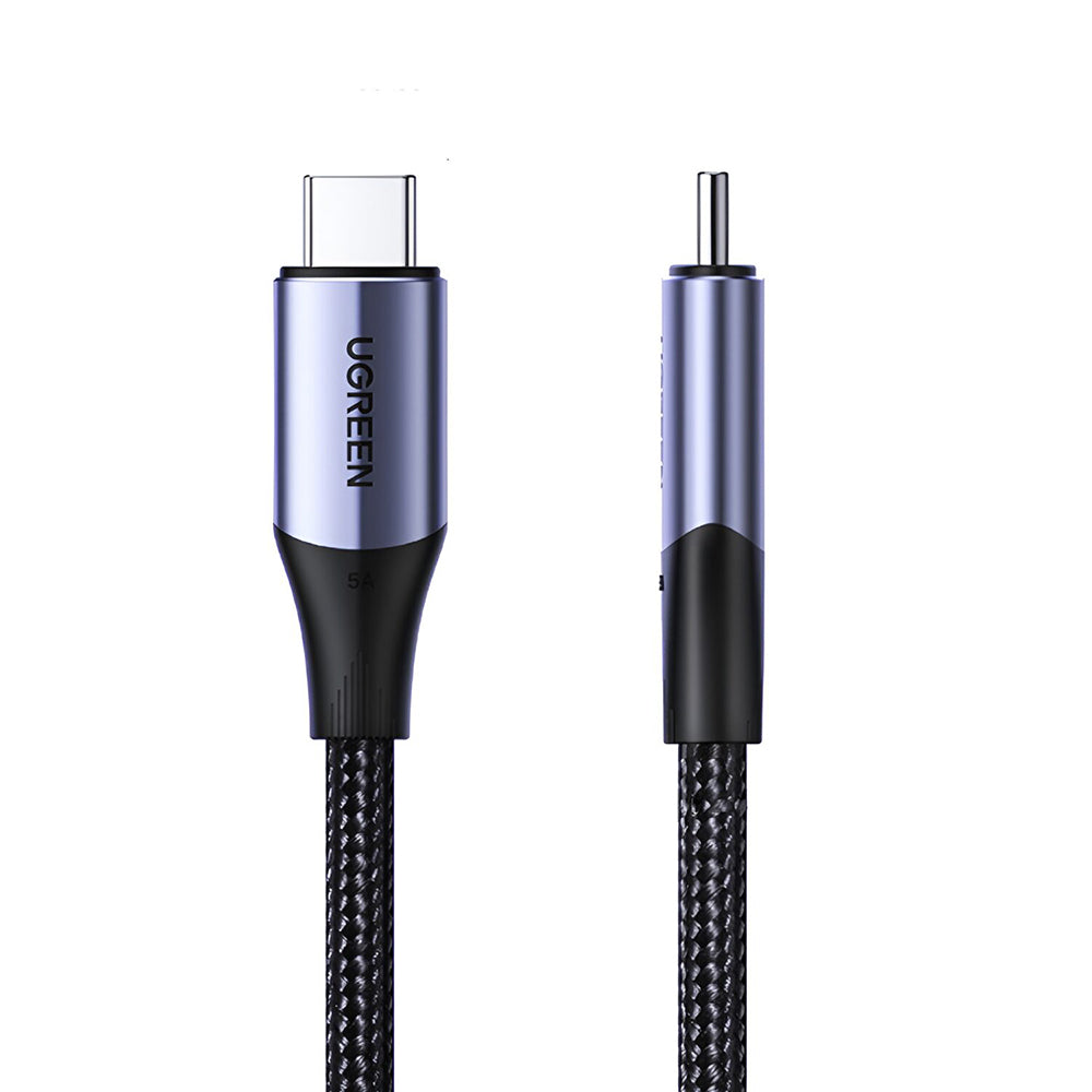Ugreen - Data Cable US355 (80150) - Type-C, Fast Charging, 100W, 5A, 4K, 10Gbps, Smart Chip, Audio-Video, Nylon, 1m - Bl