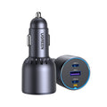 Ugreen - Car Charger 3in1 EC703 (35024) - Fast Charging, USB, 2x Type-C, USB, 75W, 3A, PD3.0, QC 3.0 - Black