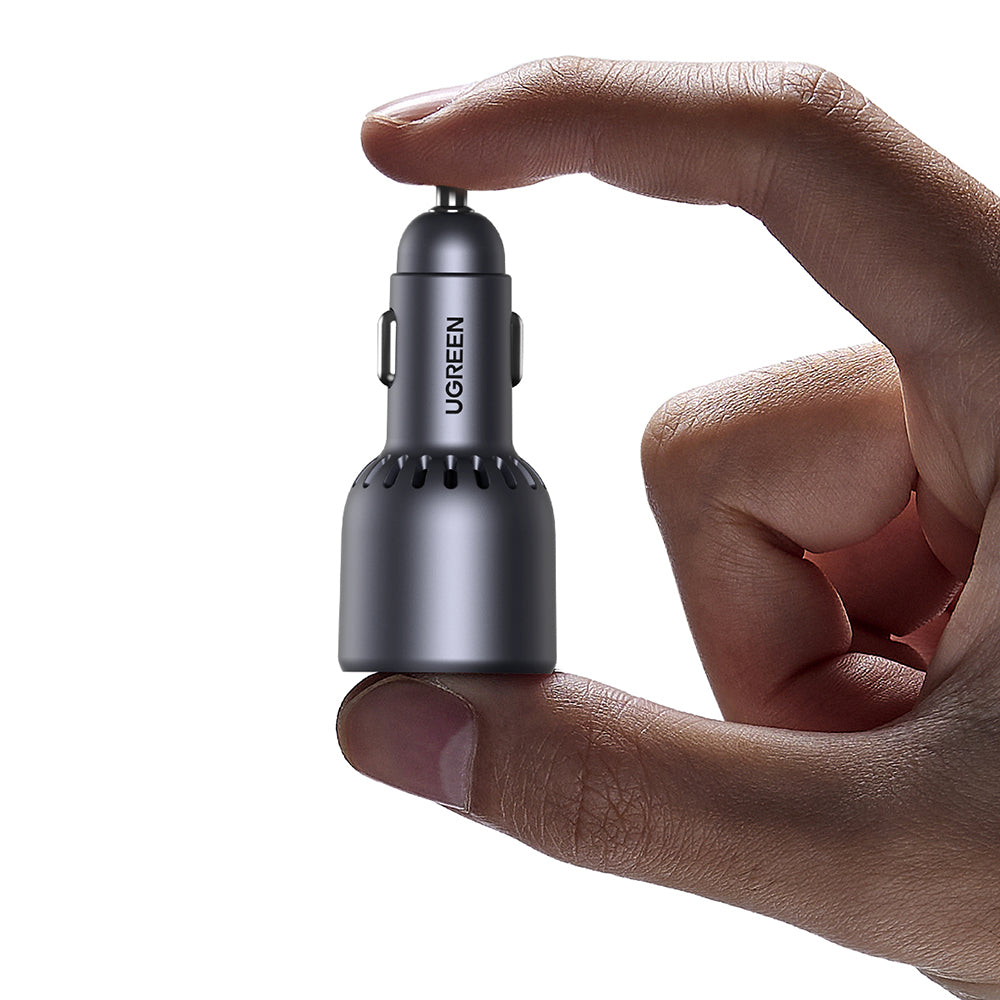 Ugreen - Car Charger EC701 (35023) - Fast Charging, Type-C, USB, 63W, 3A, PD3.0, QC 3.0 - Black