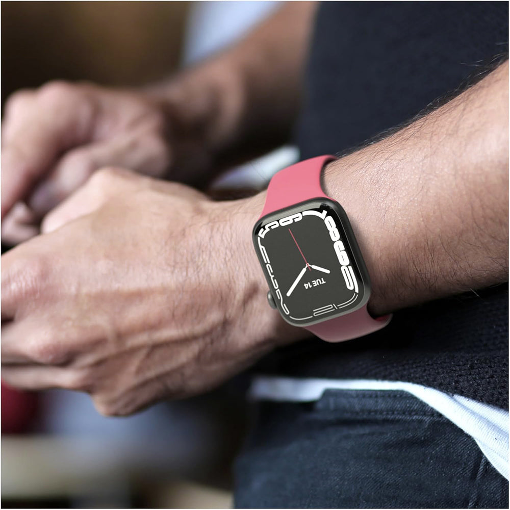 Techsuit - Watchband (W031) - Apple Watch 1/2/3/4/5/6/7/8/9/10/11/SE/SE 2/SE 3 (38/40/41/42mm) - Pink