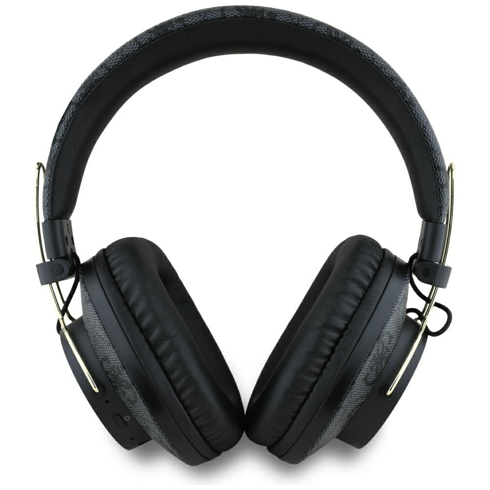 Guess - Wireless Headphones 4G Metal Logo (GUBHS72P4FC4MK) - Bluetooth 5.3, ENC, USB-C, Eco-Leather, On-ear, 300mAh - Bl