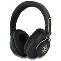 Guess - Wireless Headphones 4G Metal Logo (GUBHS72P4FC4MK) - Bluetooth 5.3, ENC, USB-C, Eco-Leather, On-ear, 300mAh - Bl