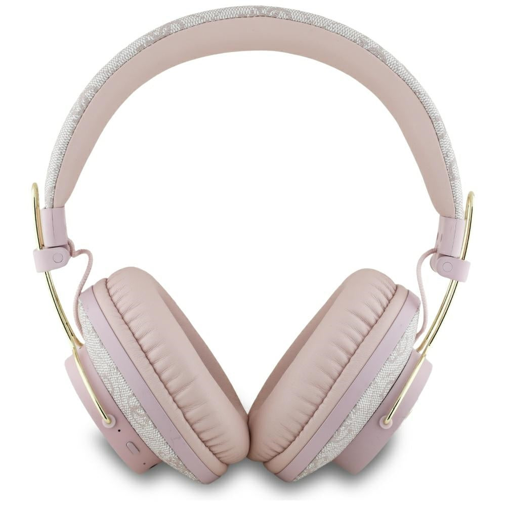 Guess - Wireless Headphones 4G Metal Logo (GUBHS72P4FC4MP) - Bluetooth 5.3, ENC, USB-C, Eco-Leather, On-ear, 300mAh - Pi