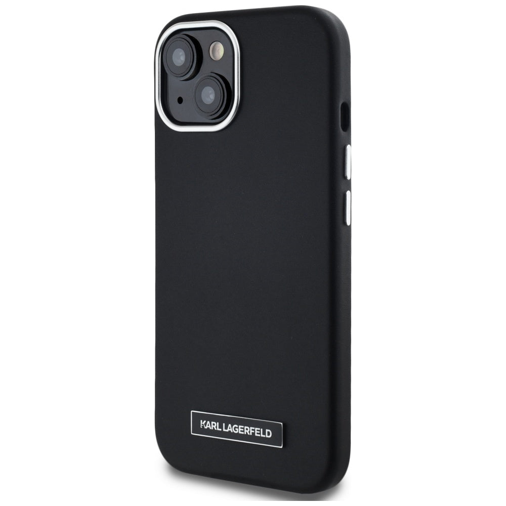 Karl Lagerfeld - Leather MagSafe (KLHMP15SPGMSRPK) - iPhone 15 - FW Metal Plate
