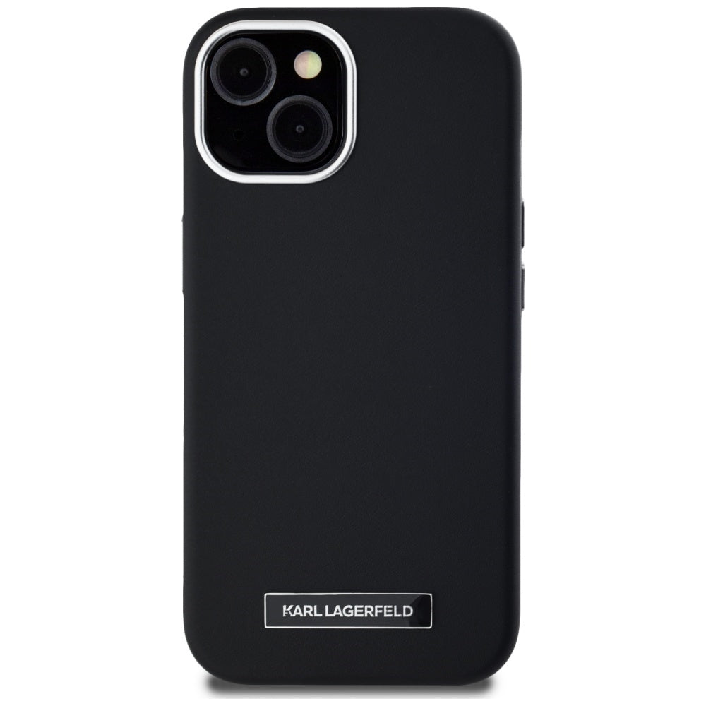 Karl Lagerfeld - Leather MagSafe (KLHMP15SPGMSRPK) - iPhone 15 - FW Metal Plate