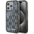 Karl Lagerfeld - Hardcase Liquid Glitter (KLHCP15XLKLGKCCK) - iPhone 15 Pro Max - Monogram