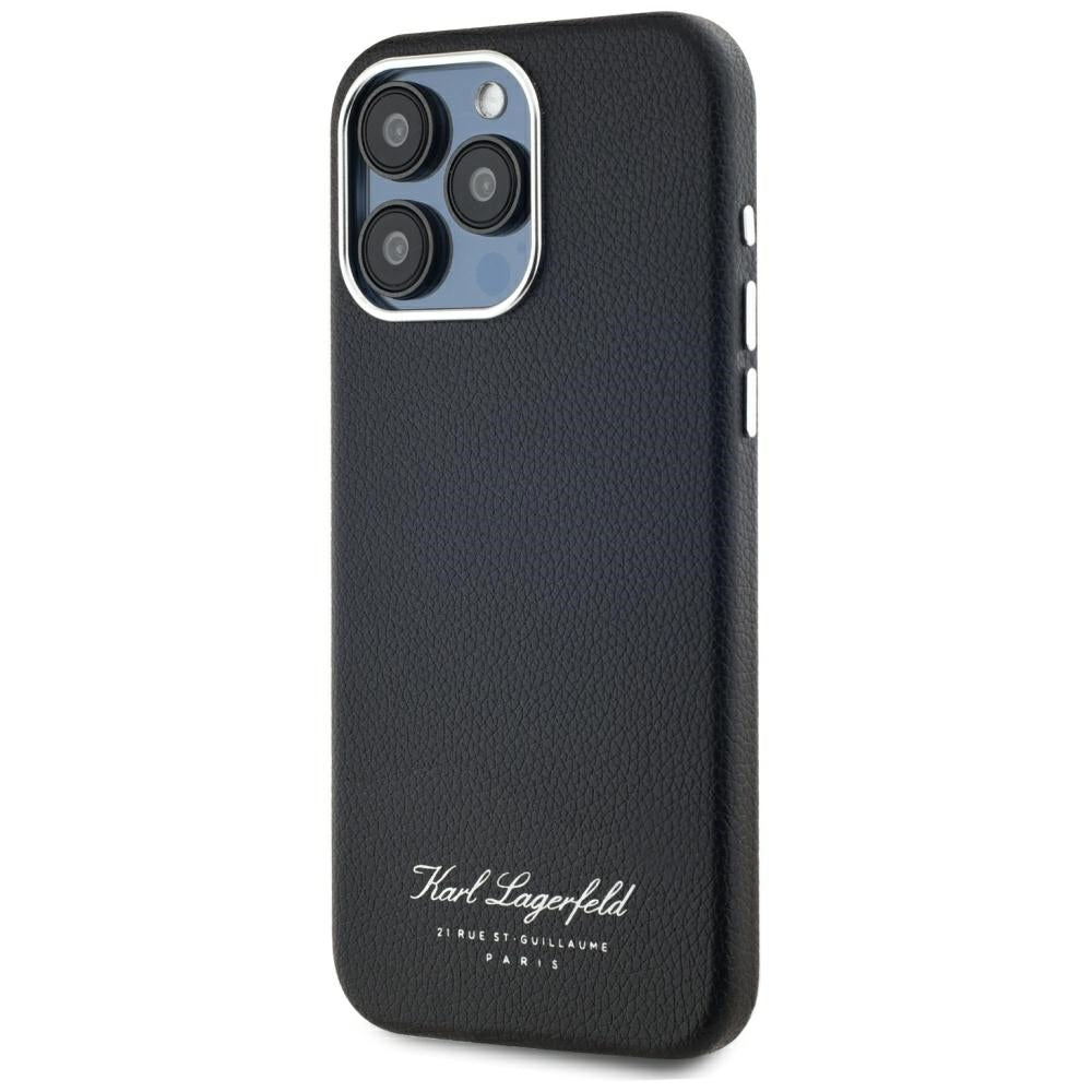 Karl Lagerfeld - Hardcase Leather (KLHCP15LPGWCMKHK) - iPhone 15 Pro - Hotel RSG