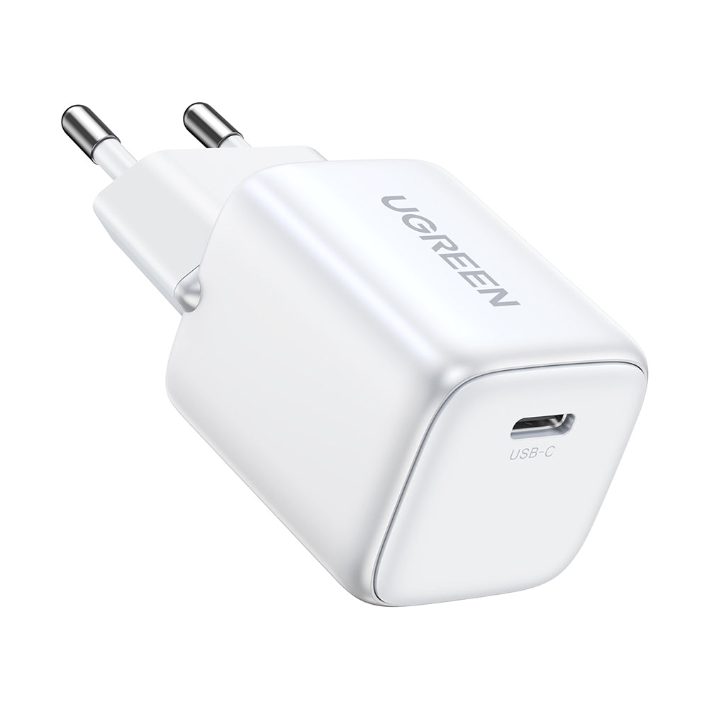 Ugreen - Wall Charger Nexode CD319 (15326) - Fast Charging, GaN, USB-C, 30W, 3A, QC4.0, PD3.0 - White