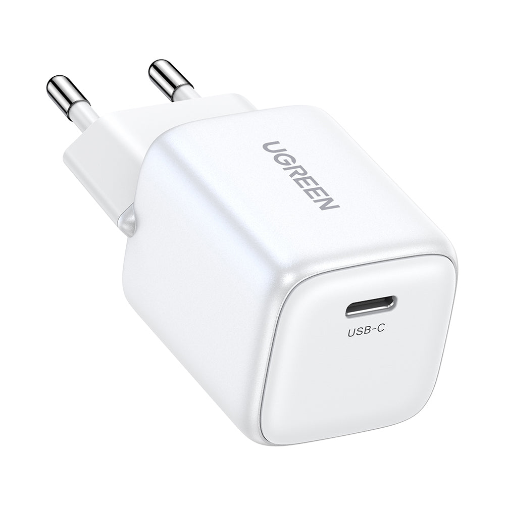 Ugreen - Wall Charger Nexode CD318 (15324) - USB-C, GaN, Fast Charging, 20W, 3A, QC4.0+ - White