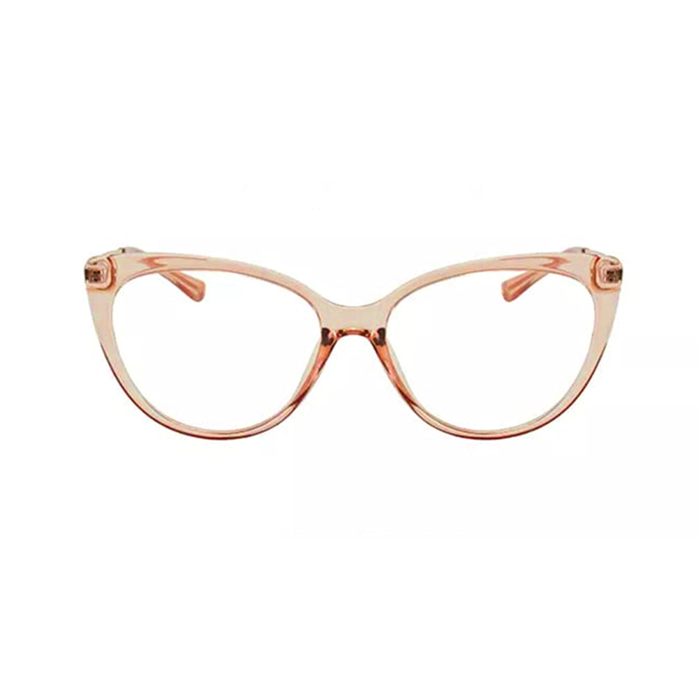 Techsuit - Anti-Blue Light Glasses Reflex Metal (F5018-C6) - Cat Eye - Brown