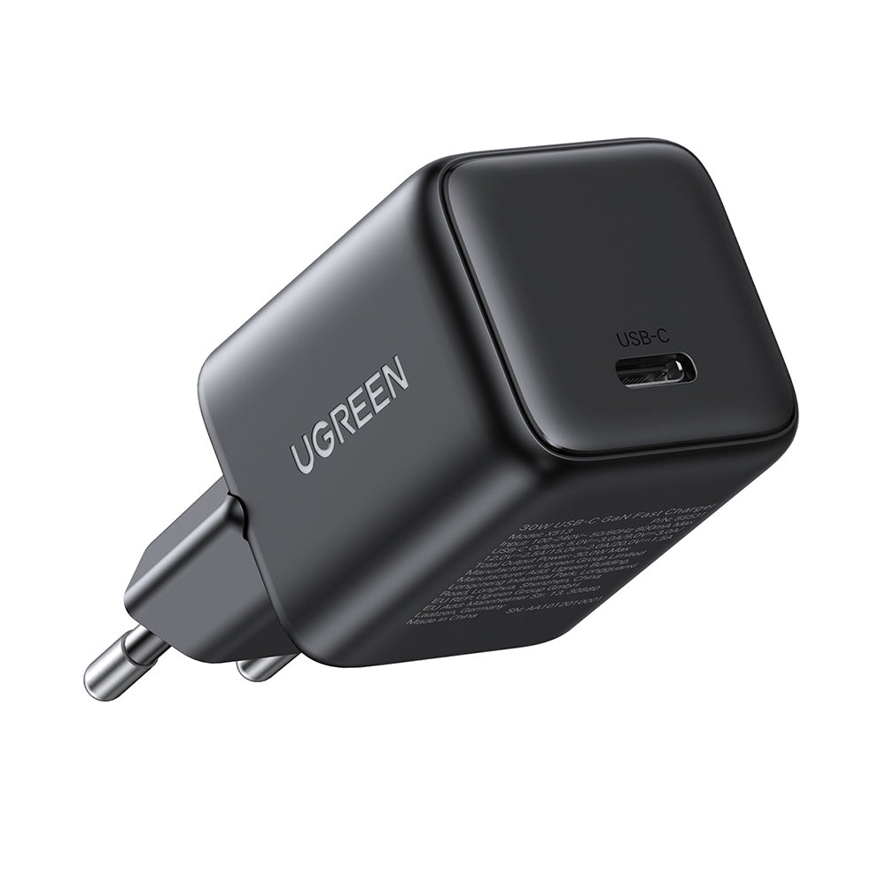 Ugreen - Wall Charger X513 (65007) - USB-C, GaN, Fast Charging, 30W, QC4, 5V/3A - Black