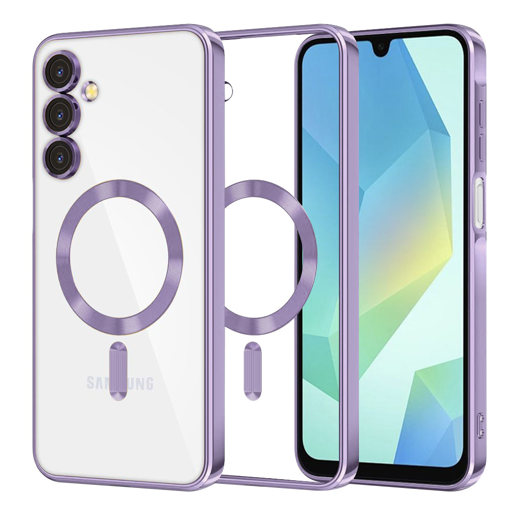 TechSuit Husa de protectie Techsuit Luxury Crystal MagSafe compatibil cu Samsung Galaxy A16 4G / A16 5G, Mov Deschis