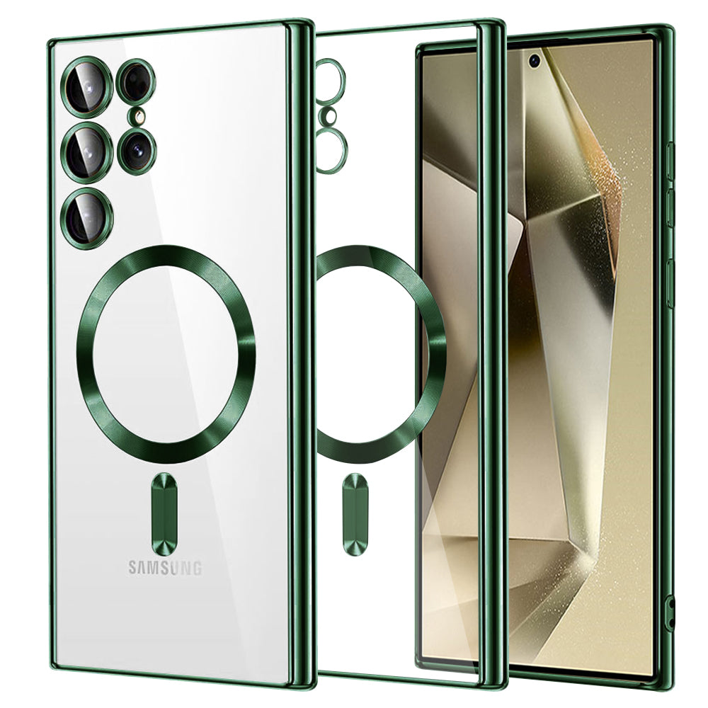 Techsuit - Luxury Crystal MagSafe - Samsung Galaxy S24 Ultra - Deep Green