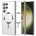 TechSuit Husa de protectie Techsuit Luxury Crystal MagSafe compatibil cu Samsung Galaxy S23 Ultra, Argintiu