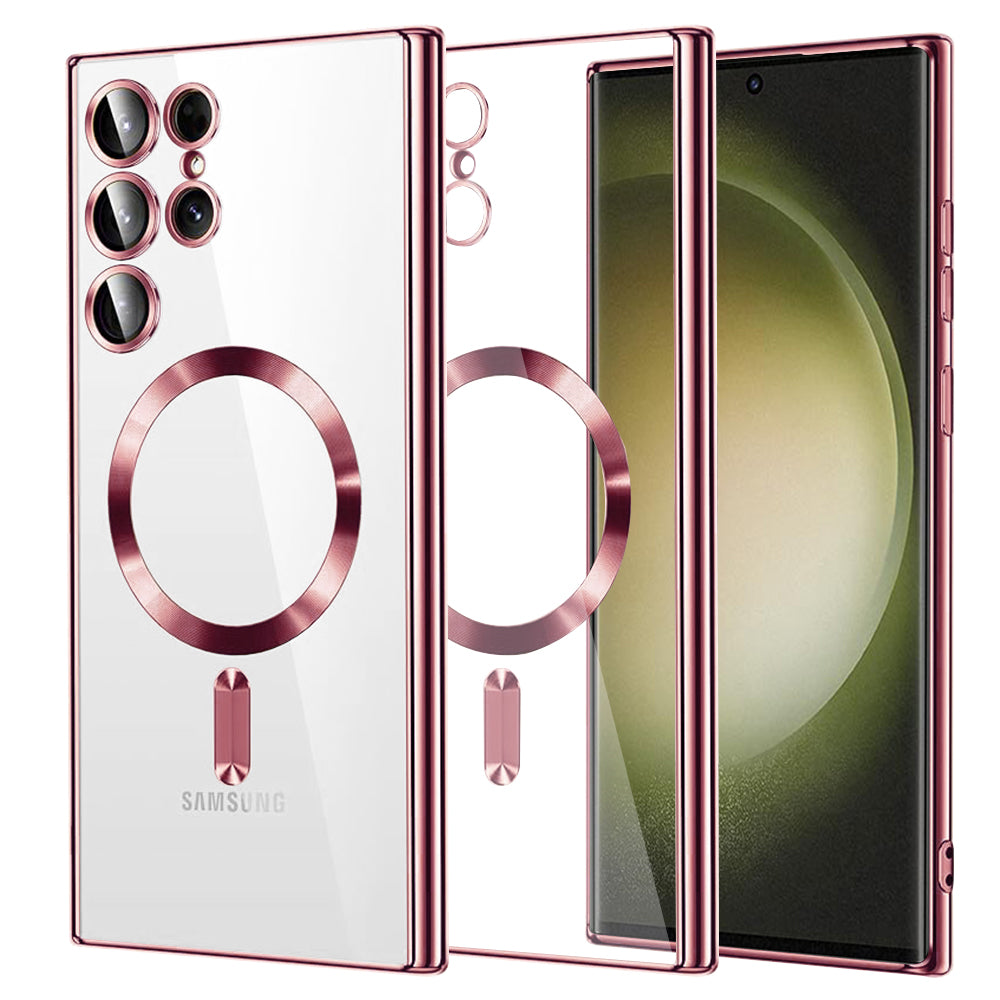 Techsuit - Luxury Crystal MagSafe - Samsung Galaxy S23 Ultra - Pink