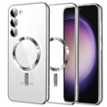 Husa de protectie Techsuit Luxury Crystal MagSafe compatibil cu Samsung Galaxy S23, Argintiu