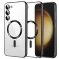 TechSuit Husa de protectie Techsuit Luxury Crystal MagSafe compatibil cu Samsung Galaxy S23 Plus, Negru
