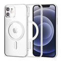 Husa de protectie Techsuit Luxury Crystal MagSafe compatibil cu iPhone 12, Argintiu