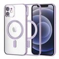 Husa de protectie Techsuit Luxury Crystal MagSafe compatibil cu iPhone 12, Mov