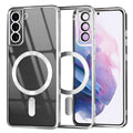 Husa de protectie Techsuit Luxury Crystal MagSafe compatibil cu Samsung Galaxy S21 Plus 5G, Argintiu