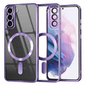 Husa de protectie Techsuit Luxury Crystal MagSafe compatibil cu Samsung Galaxy S21 Plus 5G, Mov