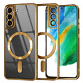 TechSuit Husa de protectie Techsuit Luxury Crystal MagSafe compatibil cu Samsung Galaxy S21 FE 5G, Auriu