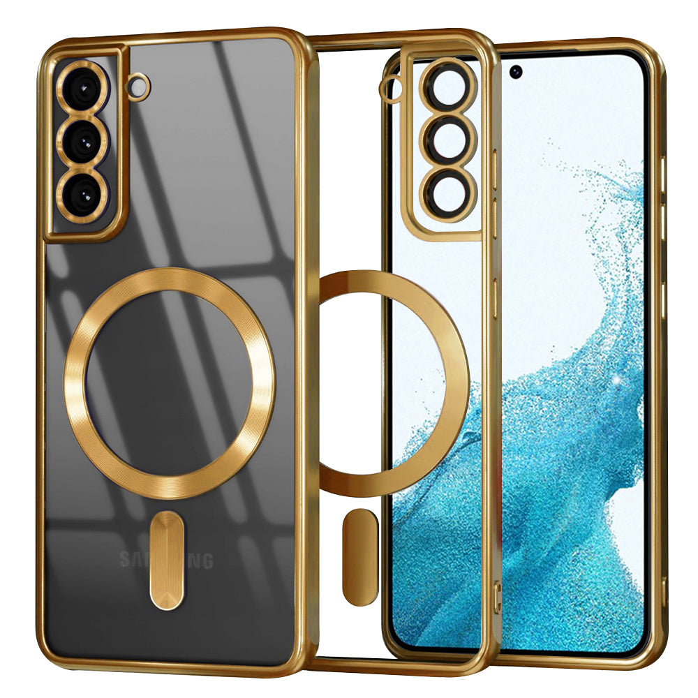 Techsuit - Luxury Crystal MagSafe - Samsung Galaxy S22 5G - Gold