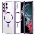 Techsuit - Luxury Crystal MagSafe - Samsung Galaxy S22 Ultra 5G - Light Purple