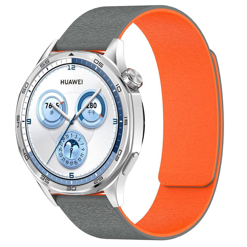 Techsuit - Watchband 20mm (W074) - Samsung Galaxy Watch4/5/Active 2, Huawei Watch GT 3 (42mm)/GT 3 Pro (43mm) - Grey / O