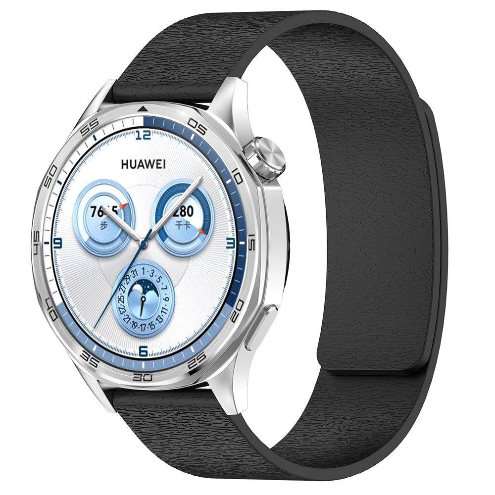 Techsuit - Watchband 20mm (W074) - Samsung Galaxy Watch4/5/Active 2, Huawei Watch GT 3 (42mm)/GT 3 Pro (43mm) - Black