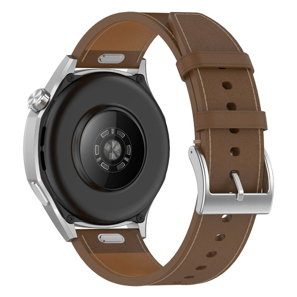 Techsuit - Watchband 22mm (W073) - Samsung Galaxy Watch (46mm)/Watch 3/Gear S3, Huawei Watch GT/GT 2/GT 3 (46mm) - Brown