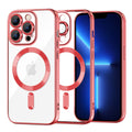 Husa de protectie Techsuit Luxury Crystal MagSafe compatibil cu iPhone 13 Pro Max, Roșu