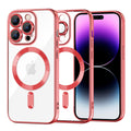 Husa de protectie Techsuit Luxury Crystal MagSafe compatibil cu iPhone 14 Pro Max, Roșu