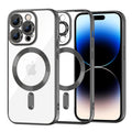 Husa de protectie Techsuit Luxury Crystal MagSafe compatibil cu iPhone 14 Pro, Negru