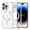 Husa de protectie Techsuit Luxury Crystal MagSafe compatibil cu iPhone 14 Pro, Argintiu