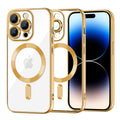 Husa de protectie Techsuit Luxury Crystal MagSafe compatibil cu iPhone 14 Pro, Auriu
