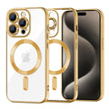 TechSuit Husa de protectie Techsuit Luxury Crystal MagSafe compatibil cu iPhone 15 Pro Max, Auriu
