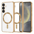 TechSuit Husa de protectie Techsuit Luxury Crystal MagSafe compatibil cu Samsung Galaxy S24, Auriu