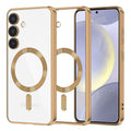 Husa de protectie Techsuit Luxury Crystal MagSafe compatibil cu Samsung Galaxy S24 Plus, Auriu