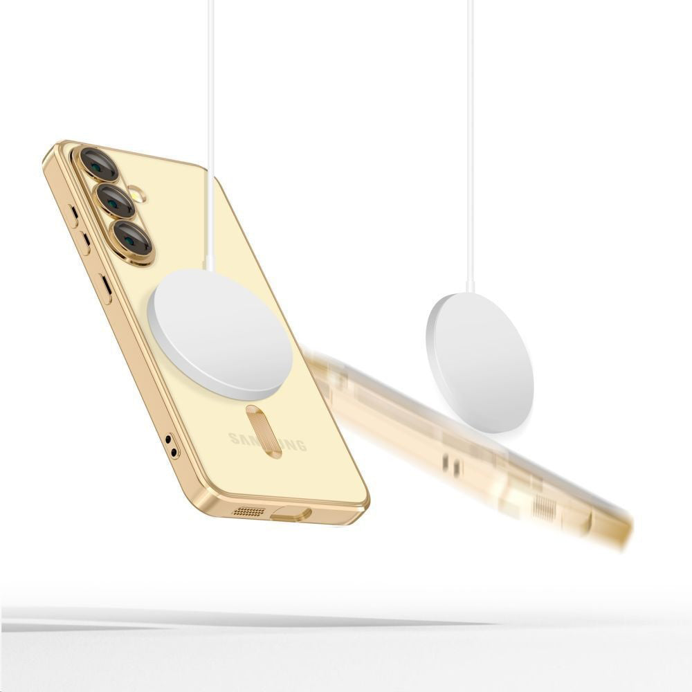 Techsuit - Luxury Crystal MagSafe - Samsung Galaxy S25 Edge - Gold