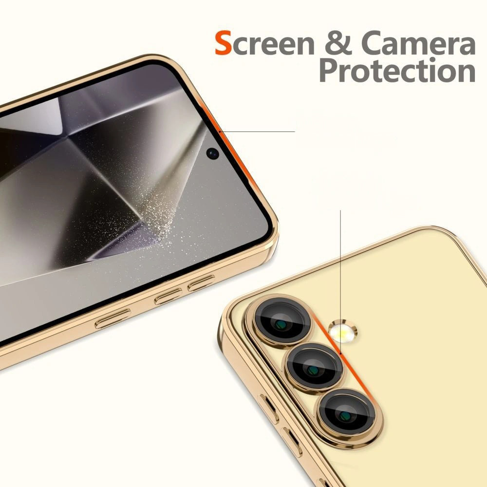 Techsuit - Luxury Crystal MagSafe - Samsung Galaxy S25 Edge - Gold