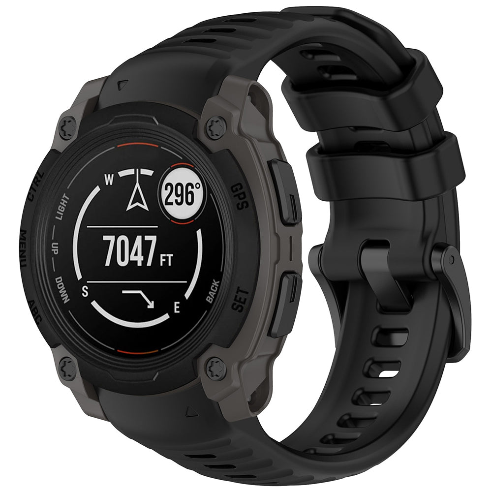 TechSuit Curea smartwatch Techsuit Watchband (W076) compatibil cu Garmin Instinct E 45mm, Negru