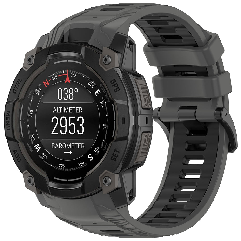 Techsuit - Watchband (W077) - Garmin Instinct 3 50mm/Instinct 3 50mm Solar - Gray