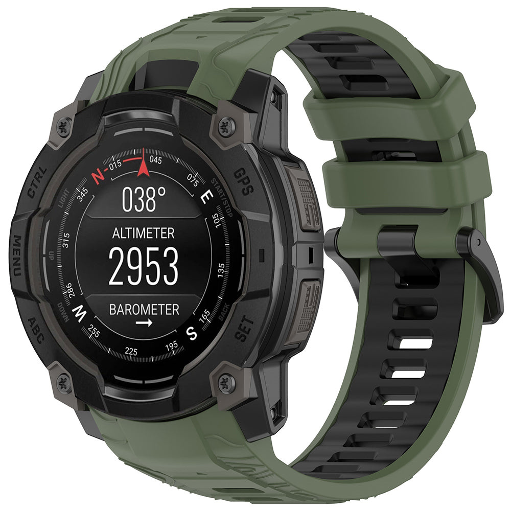 Techsuit - Watchband (W077) - Garmin Instinct 3 50mm/Instinct 3 50mm Solar - Green